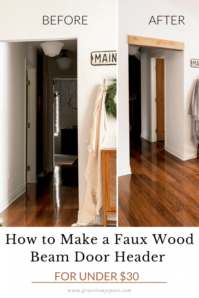 How to Make a Faux Wood Beam Door Header