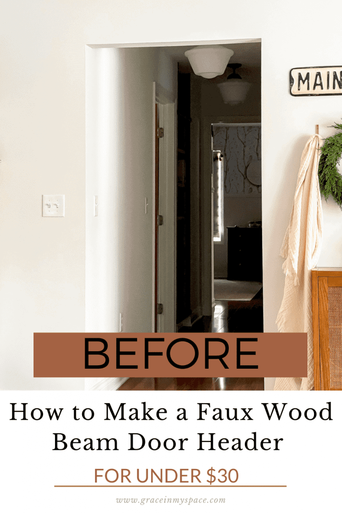 How to Make a Faux Wood Beam Door Header