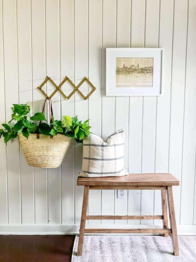 Painted shiplap Entryway