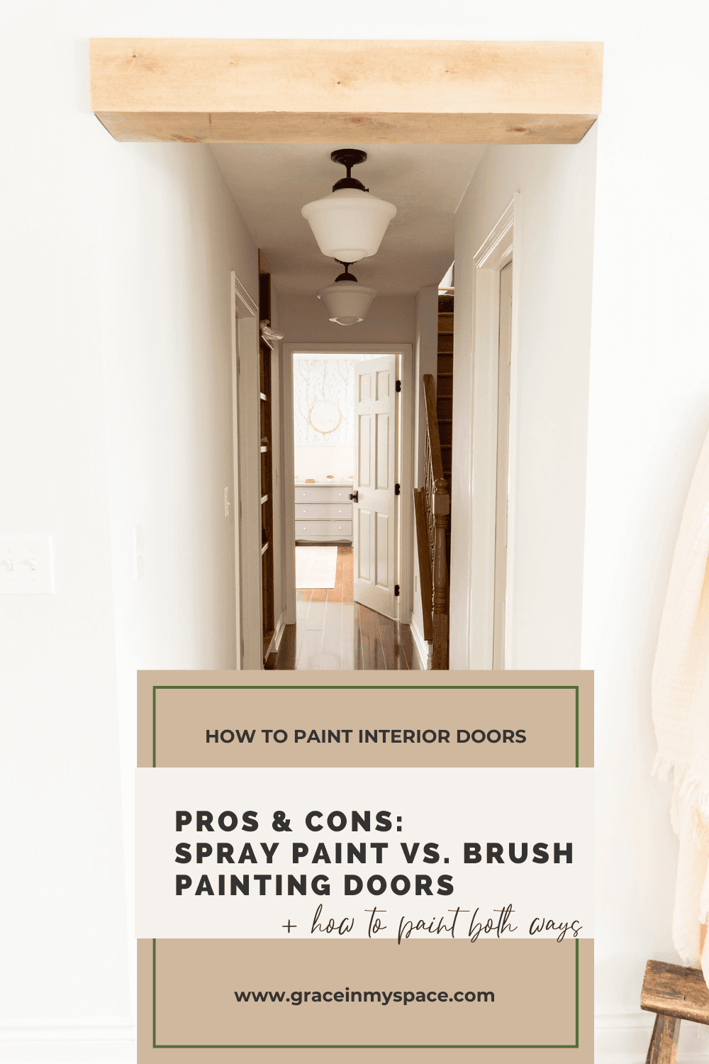 Spray Paint vs. Brush Hand Painting on Interior Doors Grace In My Space