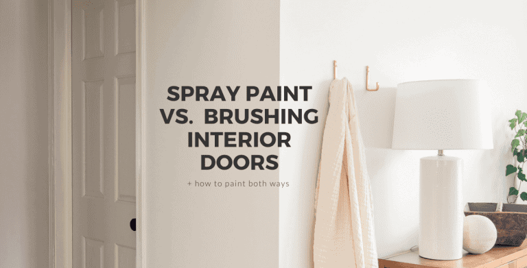 Spray Paint vs. Brush Hand Painting on Interior Doors