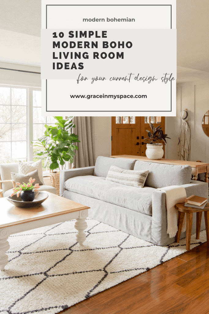 10 Simple Modern Boho Living Room Ideas Grace In My Space - What Is Modern Boho Decor