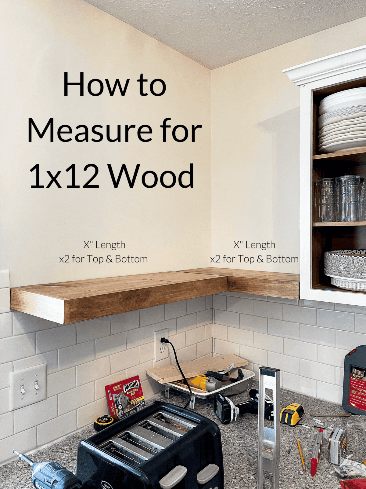 How to Make DIY Floating Kitchen Shelves Grace In My Space