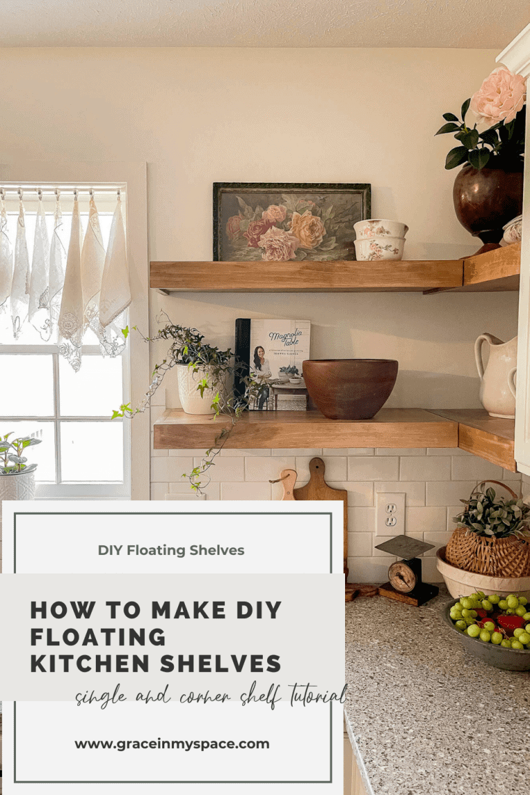 How to Make DIY Floating Kitchen Shelves (2026) - Grace In My Space