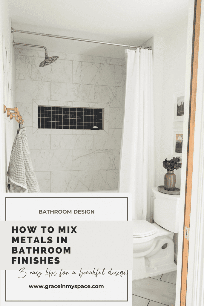 Sælger nedbrydes Cataract How to Mix Metals in Bathroom Finishes - Grace In My Space