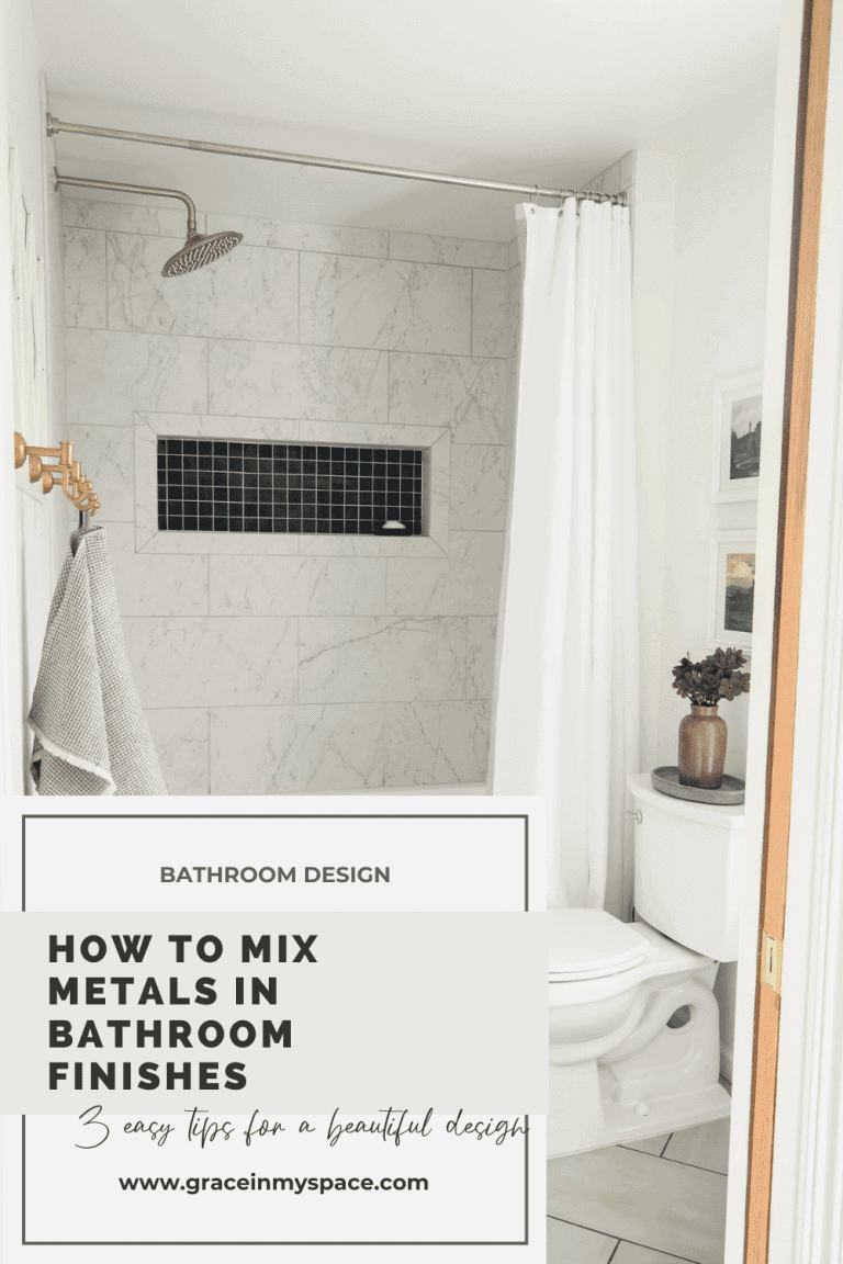 How to Mix Metals in Bathroom Finishes Grace In My Space