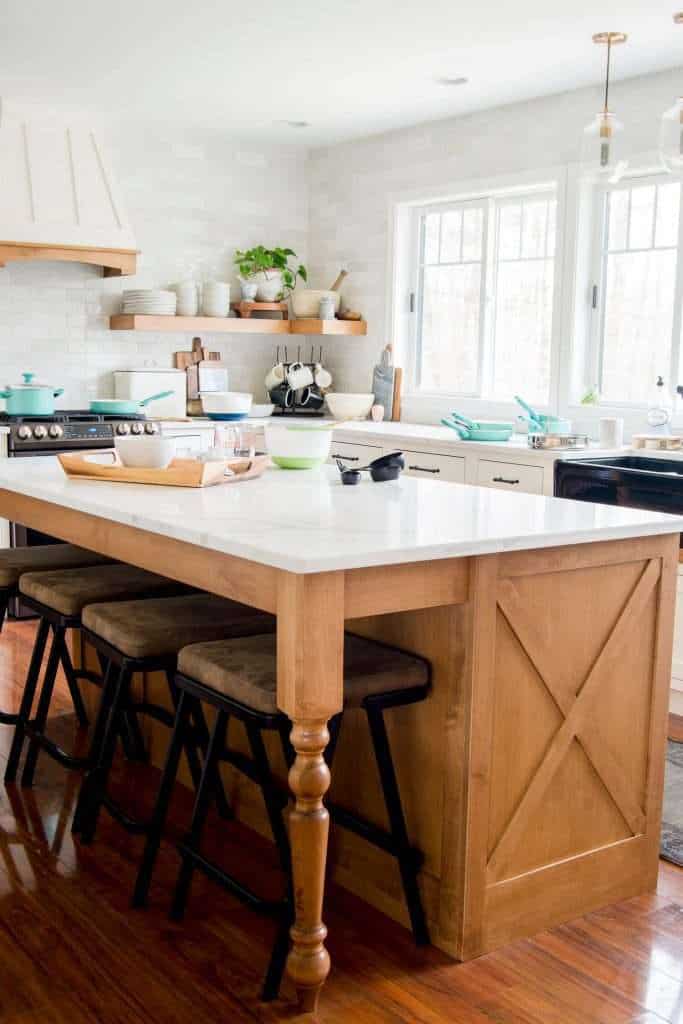 Kitchen utensils and bowls on a countertop