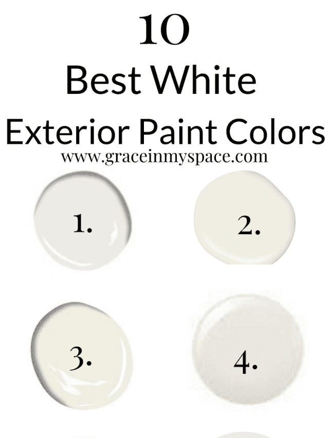 Top 10 Best Exterior White Paint Colors