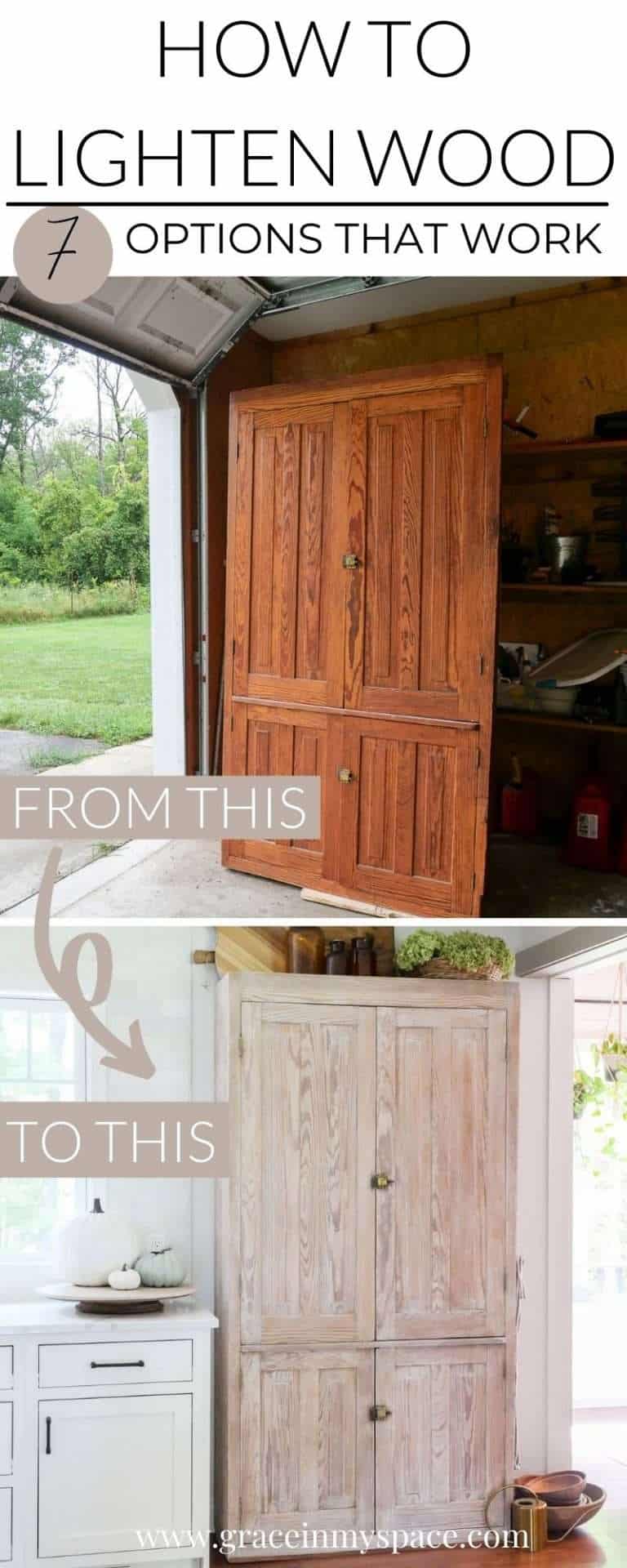How to Lighten Stained Wood 7 Options That Work Grace In My Space