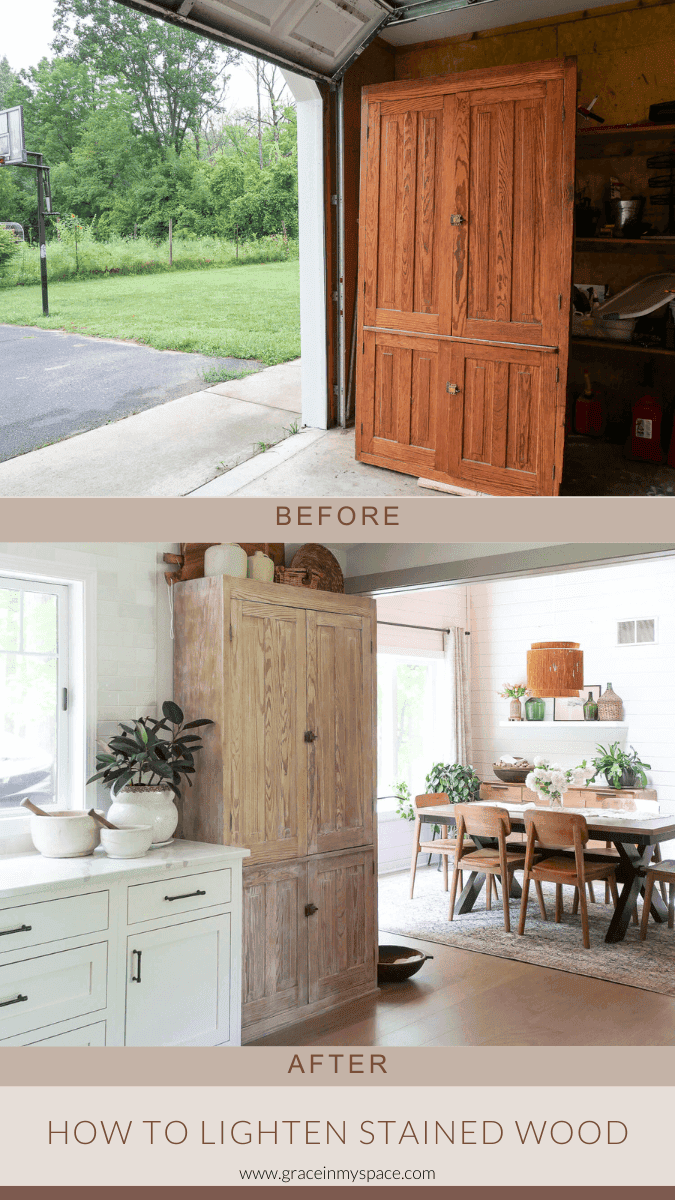 How to Lighten Stained Wood 7 Options That Work Grace In My Space