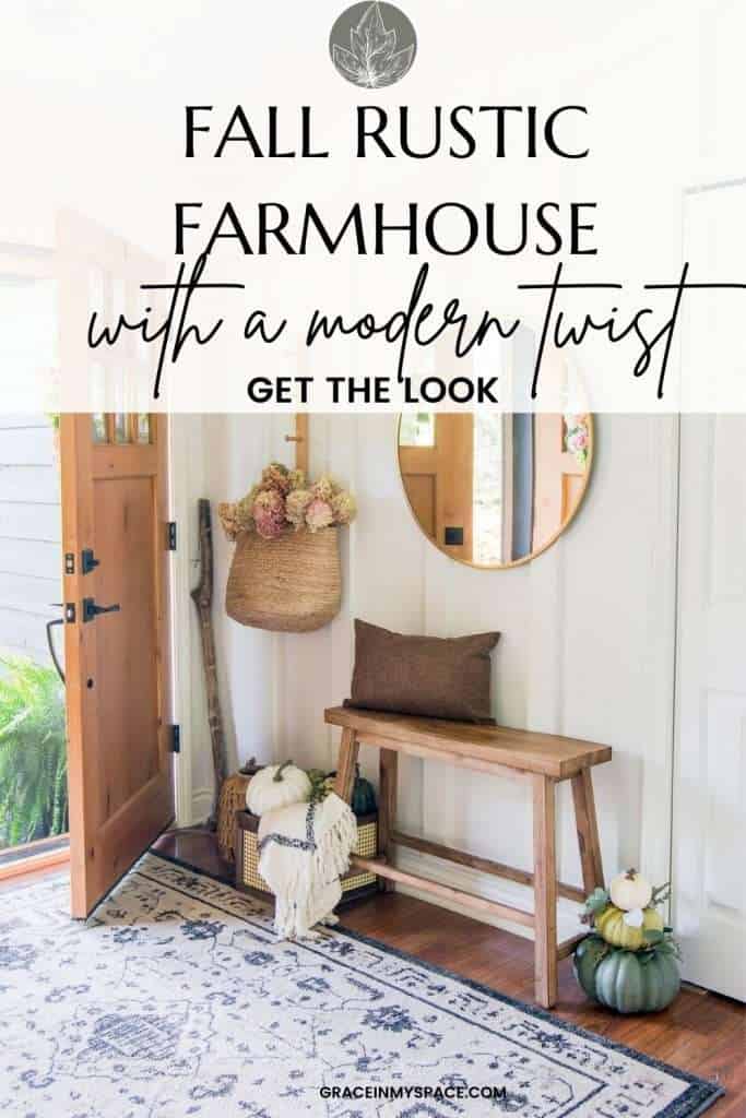 Rustic Farmhouse Fall Decor With A Modern Twist