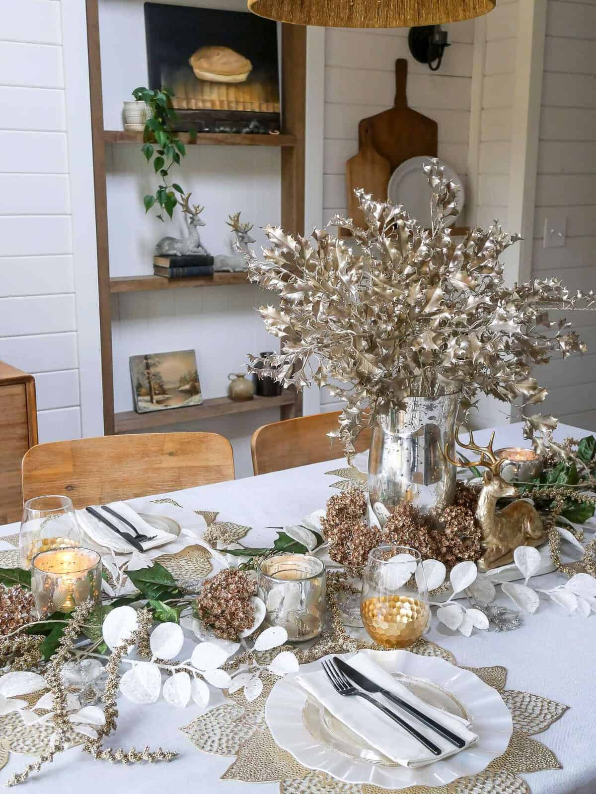 Elegant & Easy Christmas Dining Room Decor Ideas - Grace In My Space