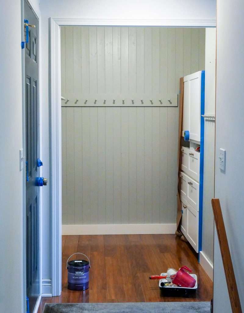 Mudroom before.