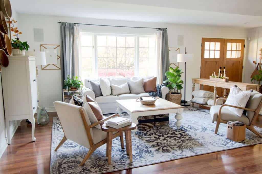 Living room ideas with online sofa and two chairs