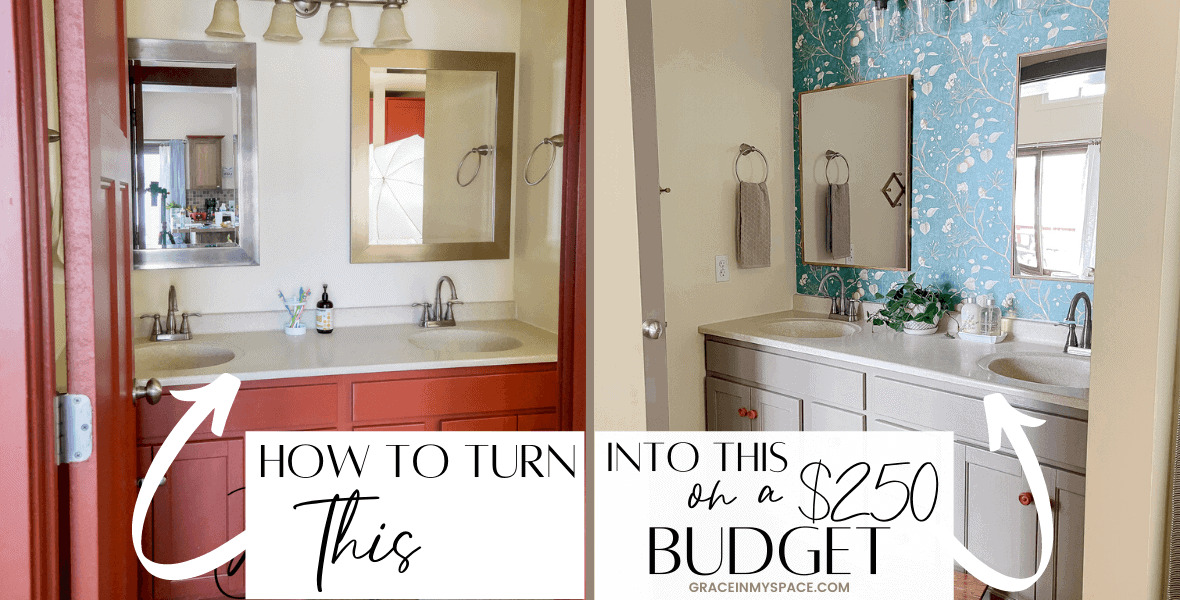 $250 DIY Bathroom Remodel on a Budget
