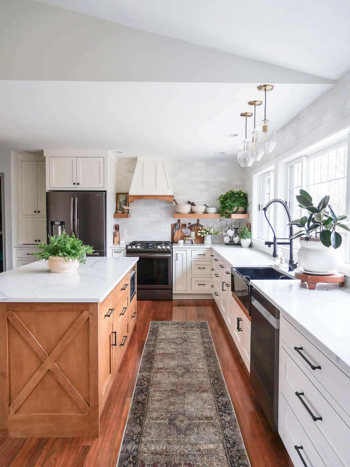 Sensibly Decorating Floating Shelves in a Kitchen - Grace In My Space