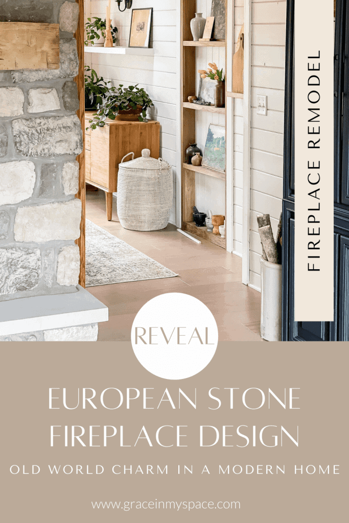 European Stone Fireplace Design Reveal