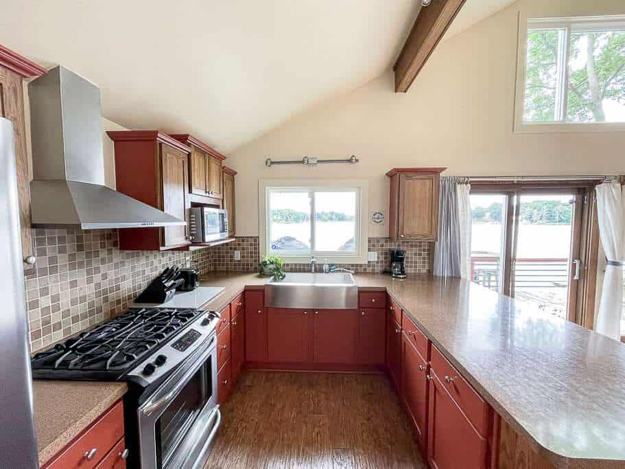 Fully stocked kitchen for an Airbnb experience