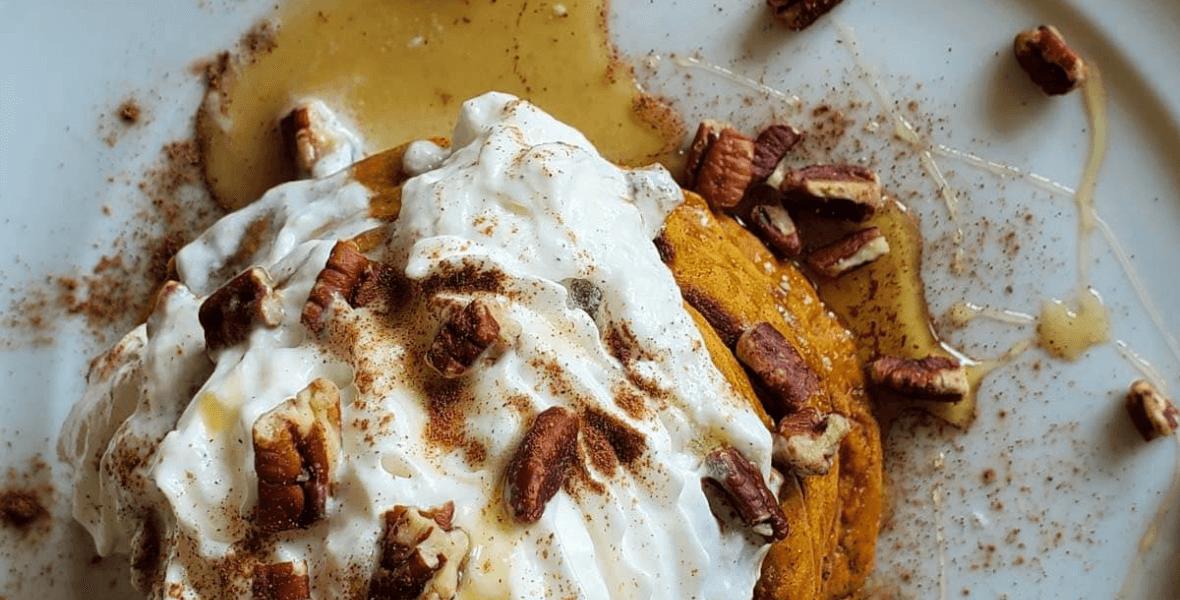 Pumpkin Pecan Pancakes with Anise Extract
