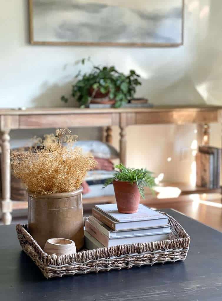 1 Minute Fall Coffee Table Styling Ideas - Grace In My Space