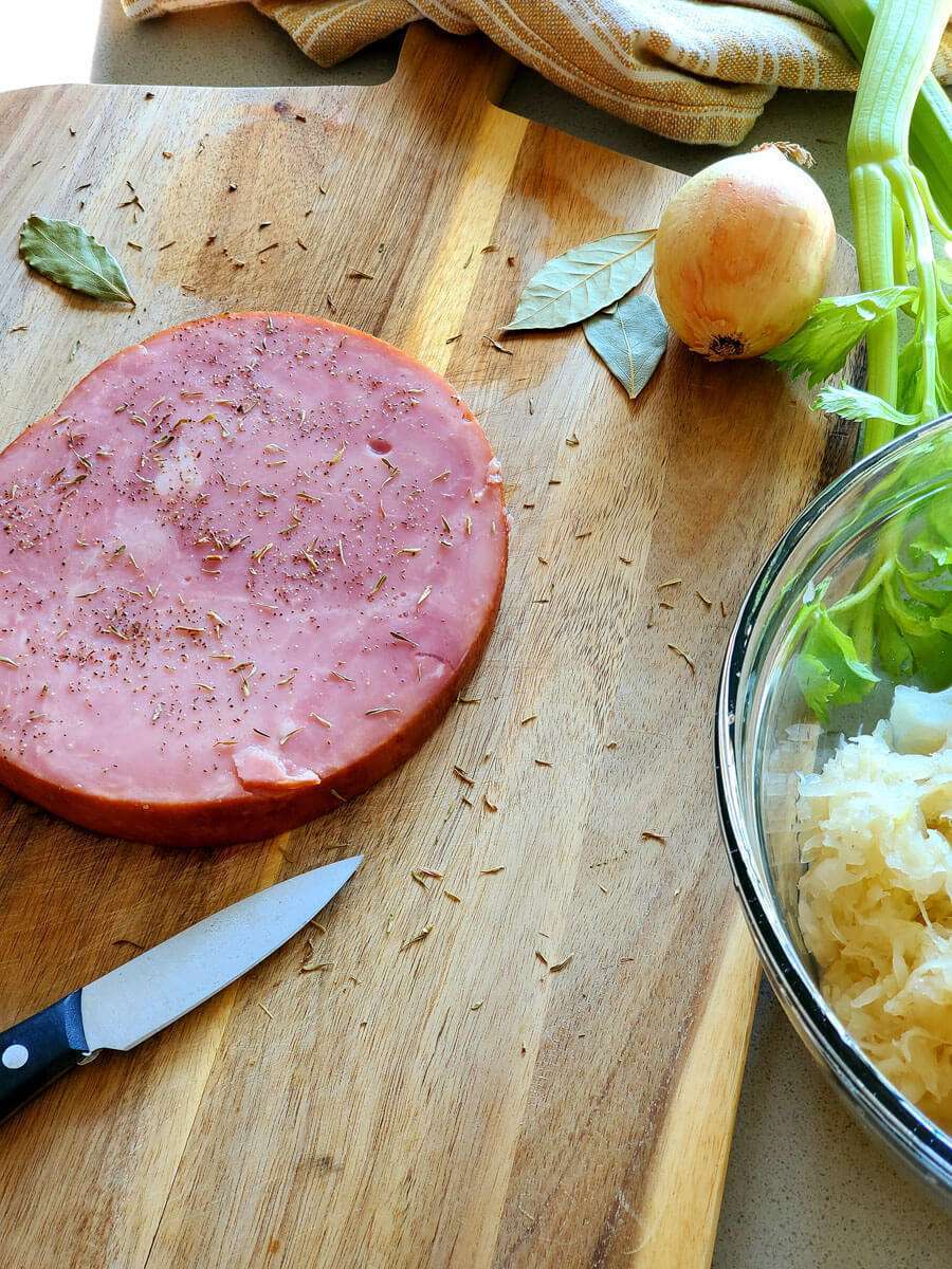 Polish Sauerkraut Soup Split Pea Ham and Sauerkraut Soup Grace In