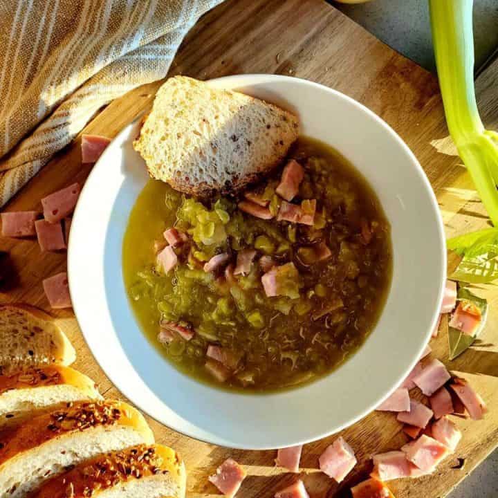 Polish Sauerkraut Soup | Split Pea Ham and Sauerkraut Soup