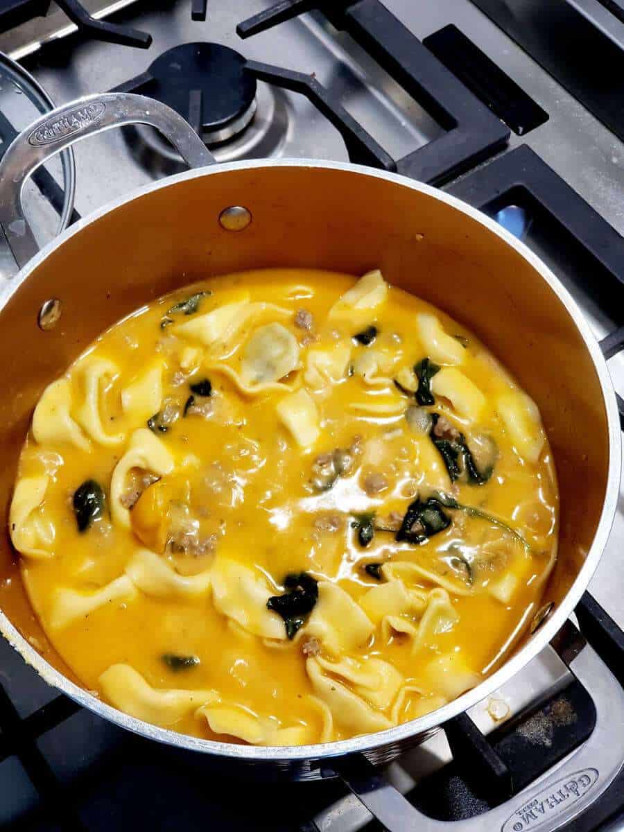 Sausage tortellini soup recipe.