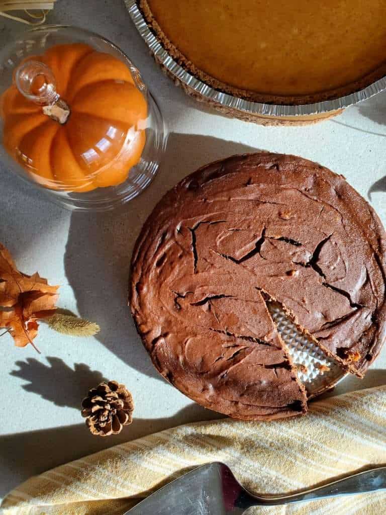 Libby's Pumpkin Cheesecake & Pumpkin Chocolate Cheesecake| Two In One Recipe