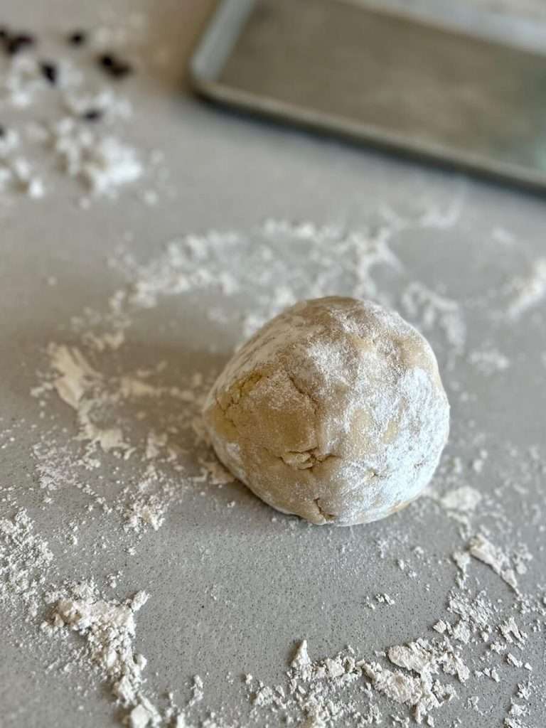 Ball of cookie dough.