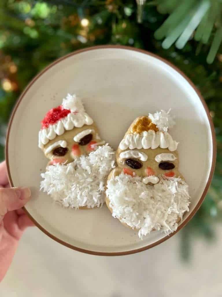 Jolly Santa Honey Sugar Cookies | A Christmas Cookie Tradition 