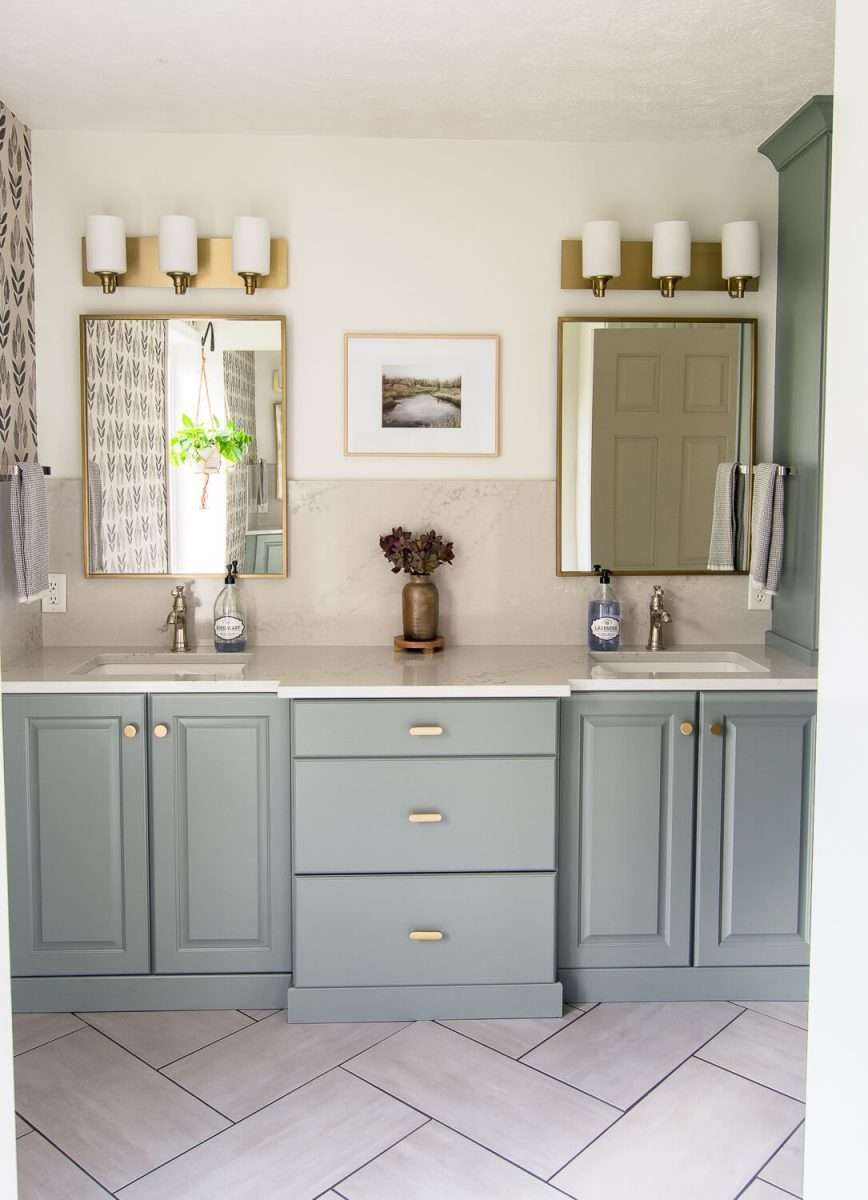 How to Paint Bathroom Cabinets WithOUT Sanding (8 Vital Steps)