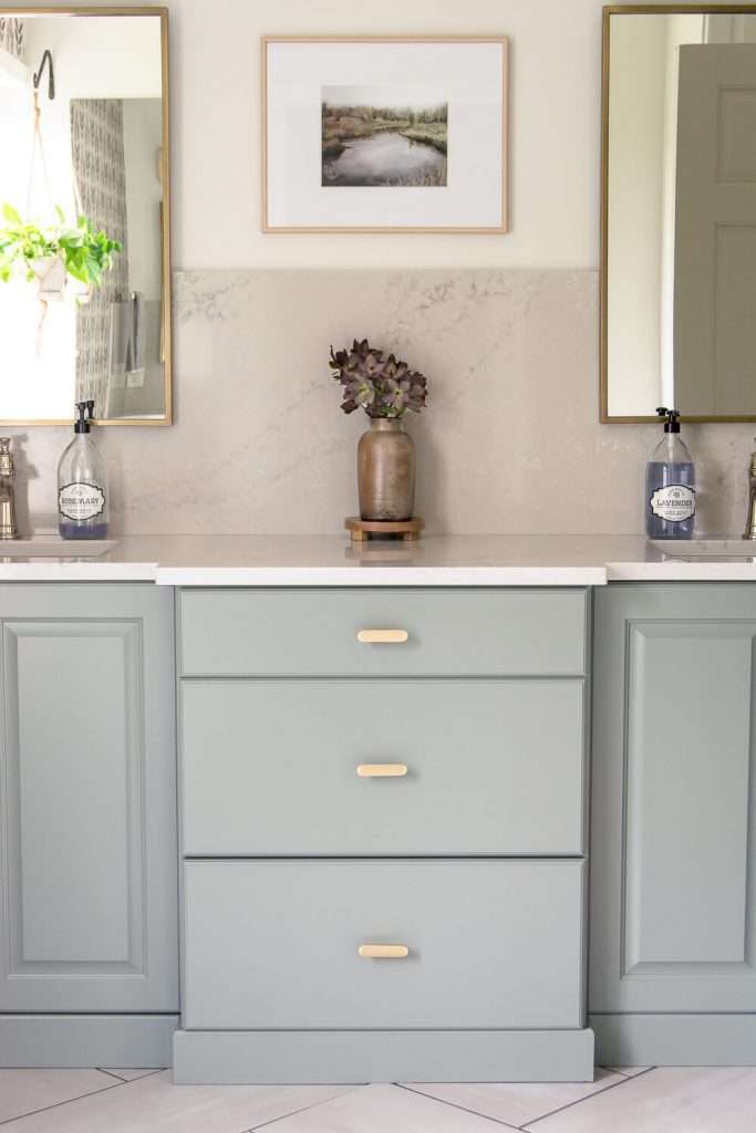 Painted bathroom cabinets without sanding