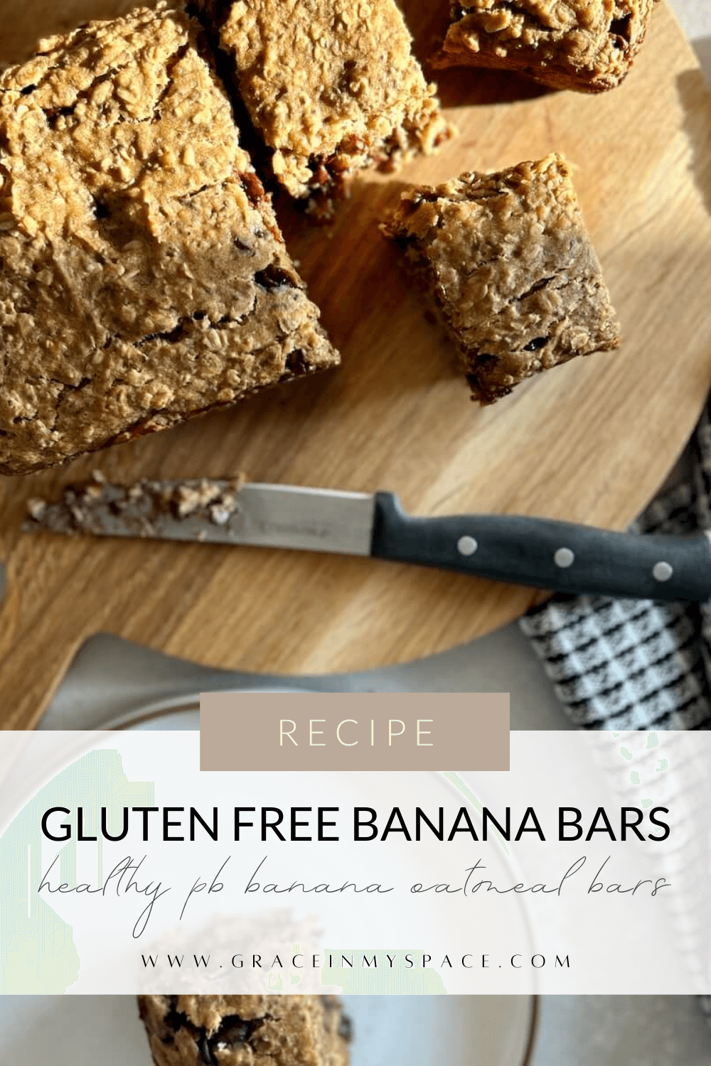 Healthy Gluten Free Banana Bars Recipe Grace In My Space