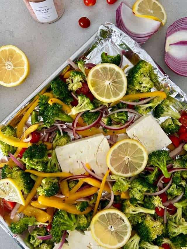 The Best Sheet Pan Baked Feta With Broccolini Grace In My Space