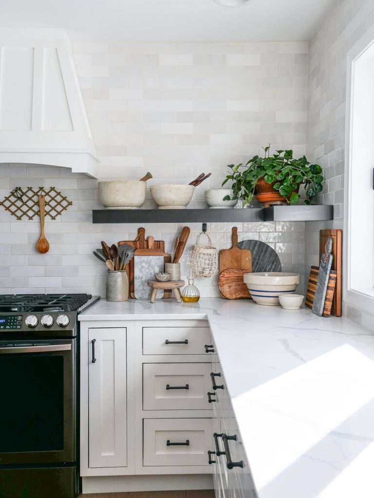 Quartz countertops for a timeless kitchen design.