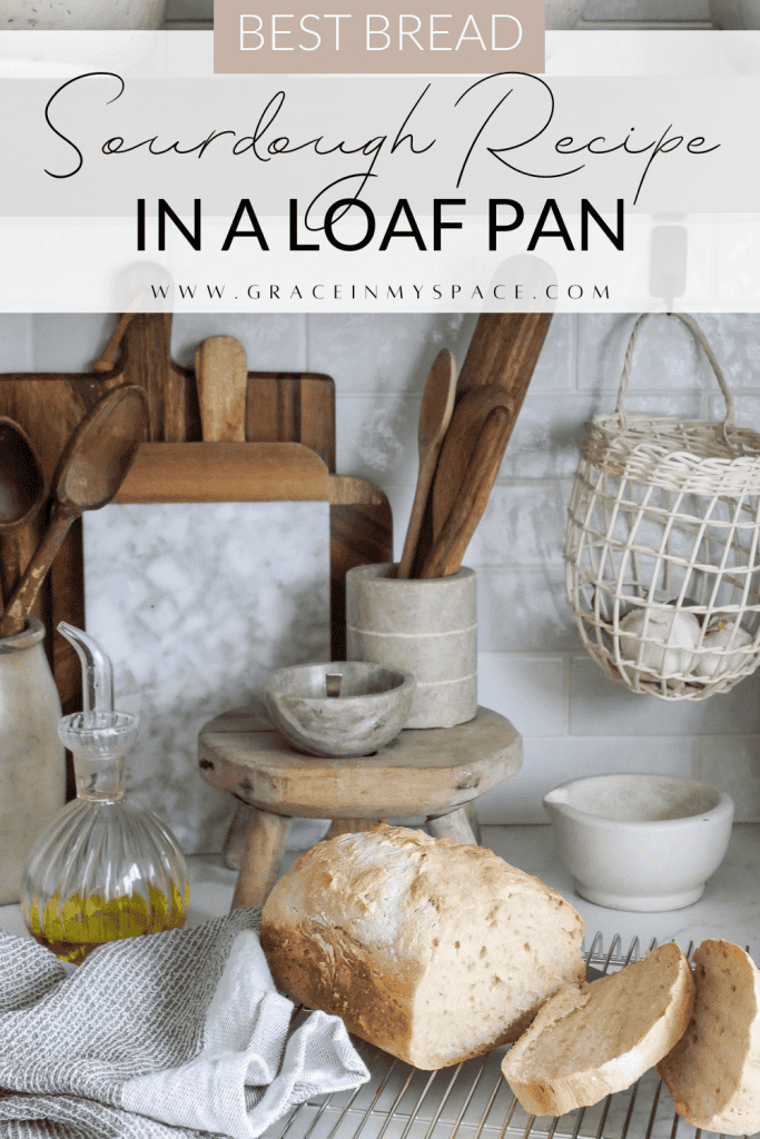 Loaf pan sourdough pinterest pin