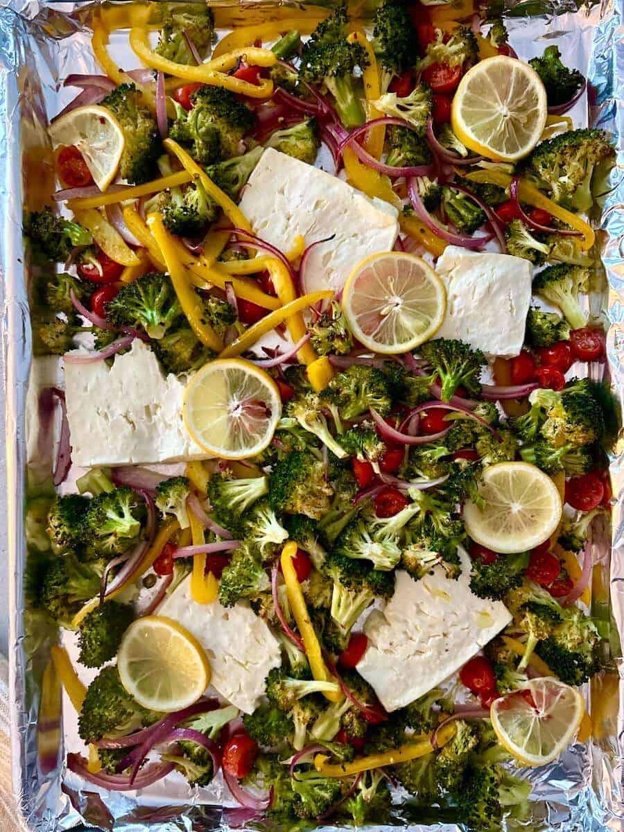 The Best Sheet Pan Baked Feta With Broccolini Grace In My Space