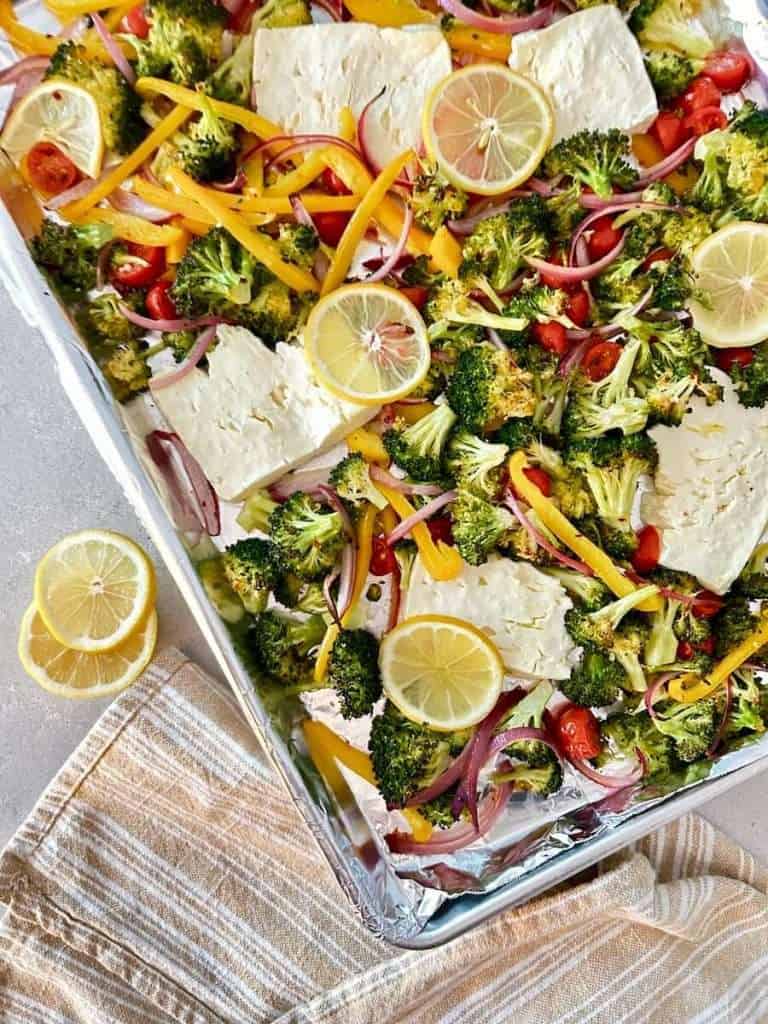 The Best Sheet Pan Baked Feta With Broccolini