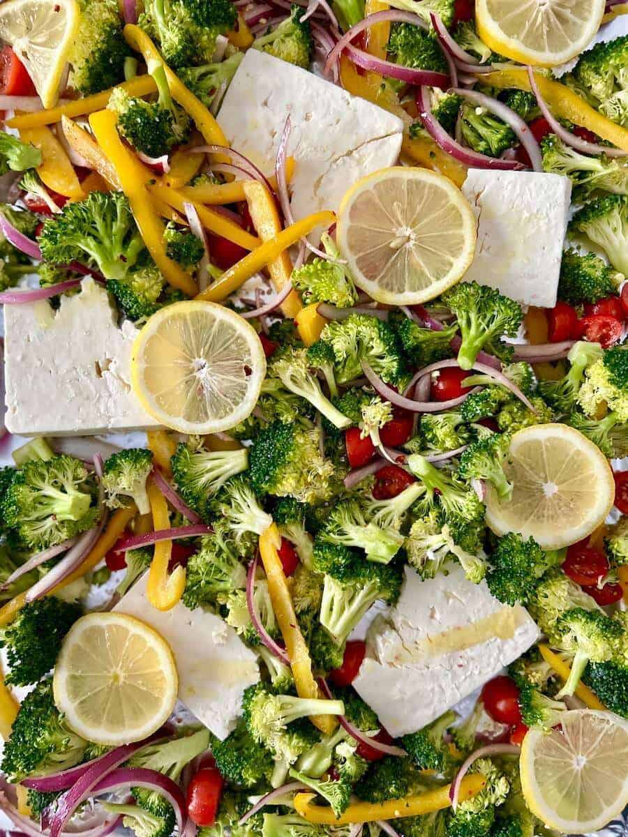 The Best Sheet Pan Baked Feta With Broccolini Grace In My Space