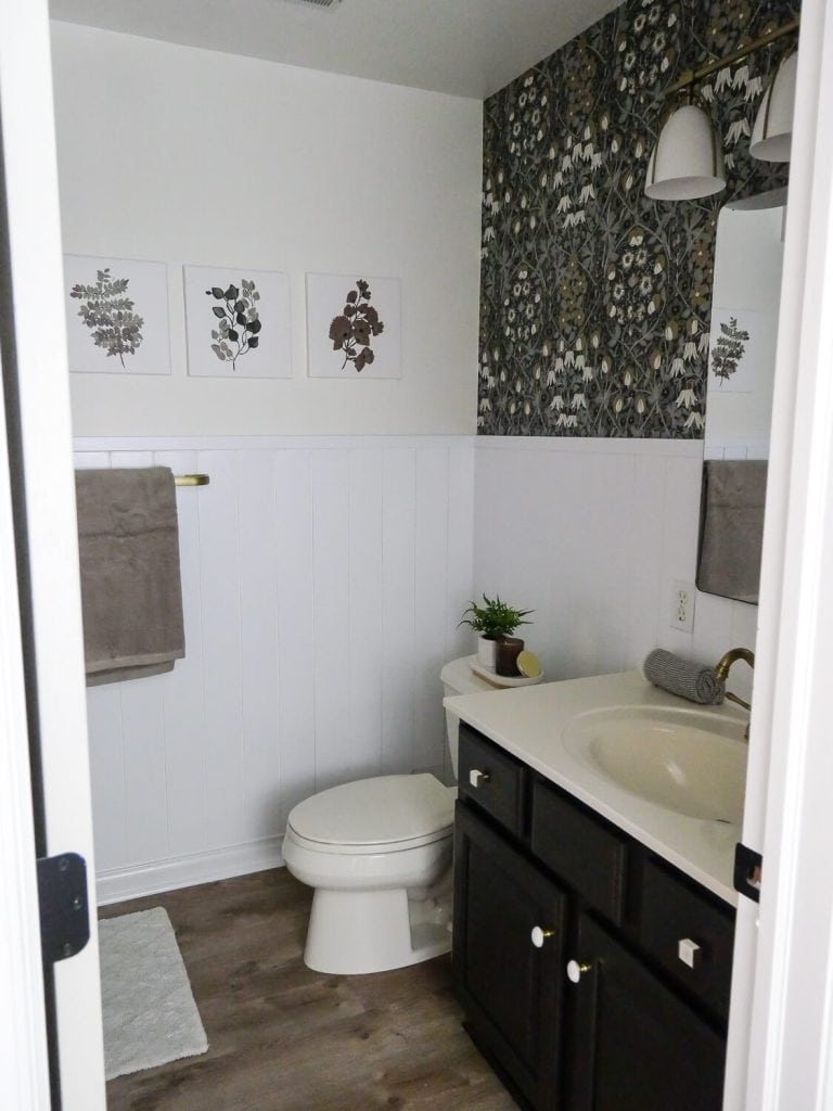 After photo of bathroom makeover.