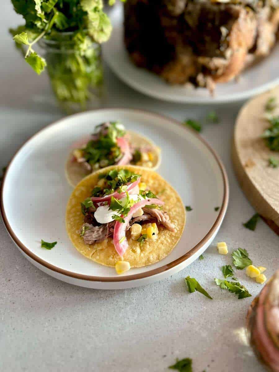 Pulled Pork Street Tacos Crockpot Recipe Grace In My Space