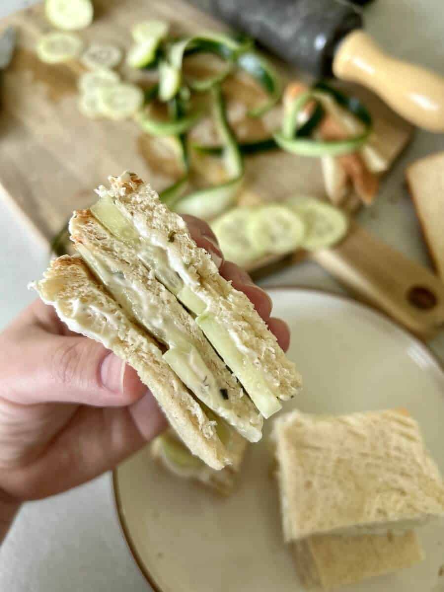 Simple & Refreshing Vegan Cucumber Sandwiches