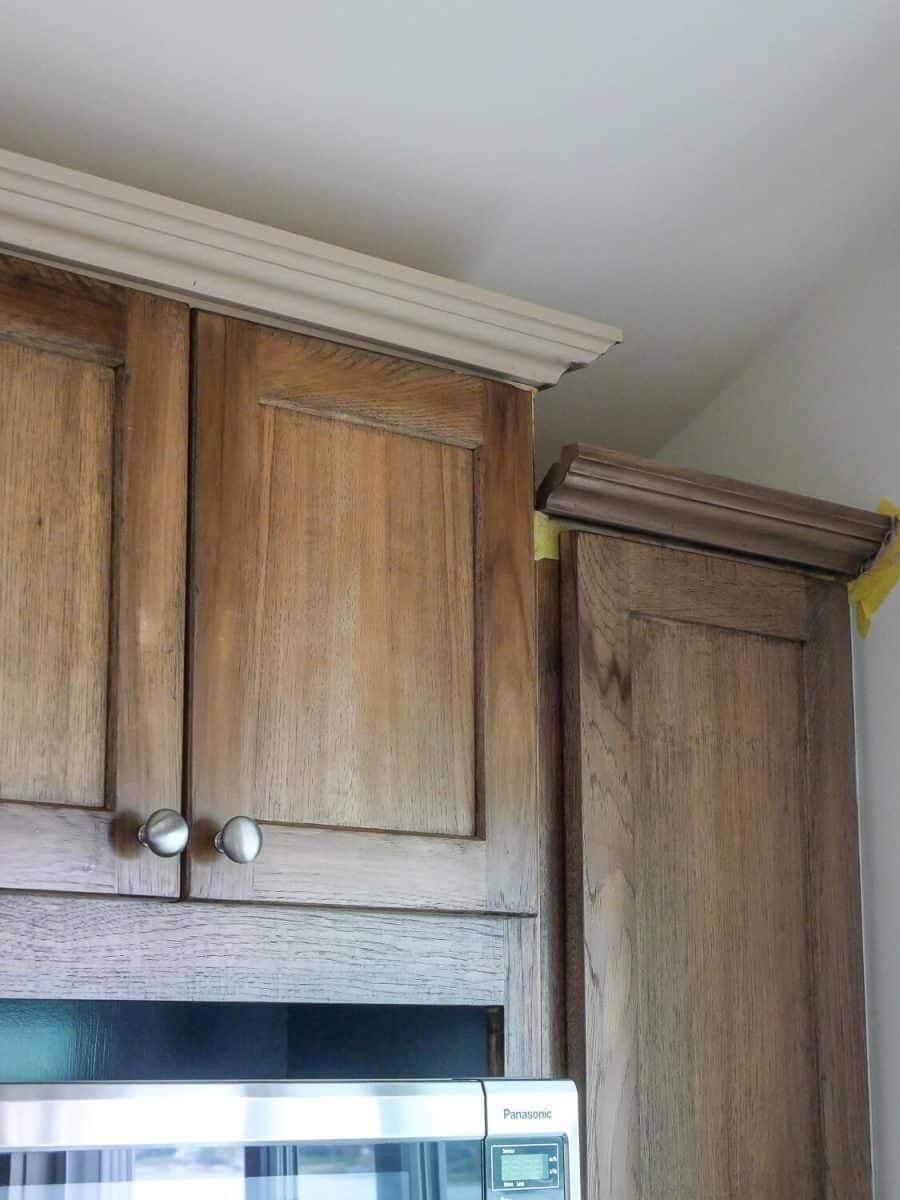 The Secret To Creating A Realistic Faux Wood Finish 2024 Grace In   With V Without Stain Scaled 