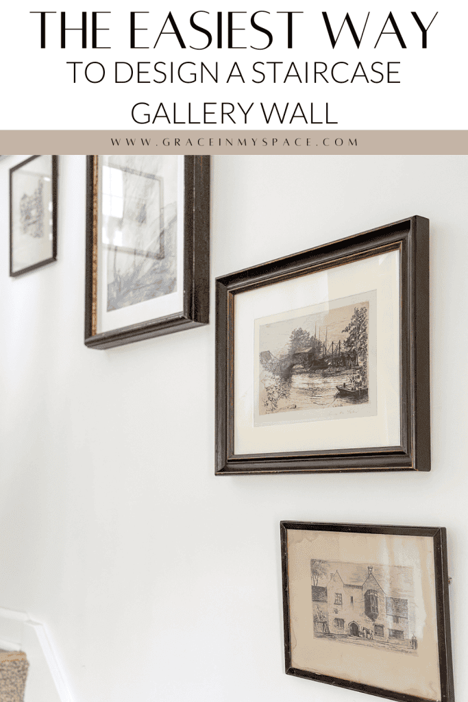 Easiest Way to Layout a Staircase Gallery Wall
