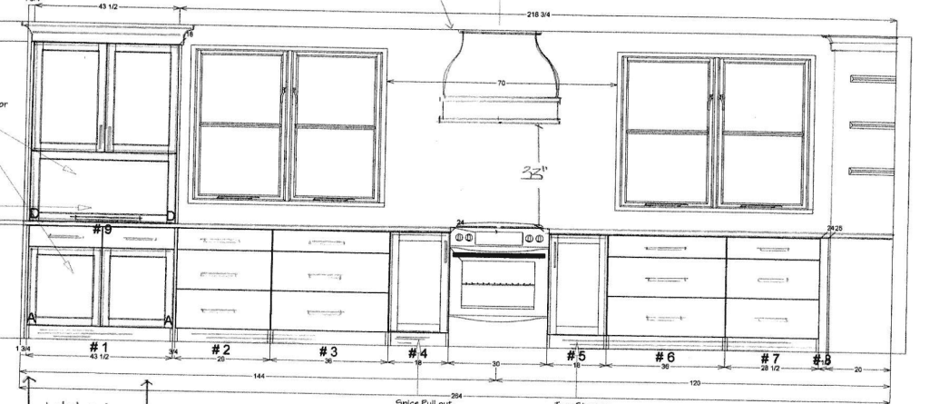 Kitchen drawings.