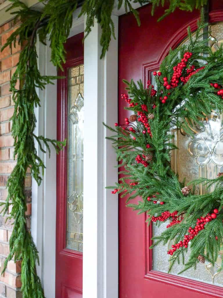 Front door wreath.