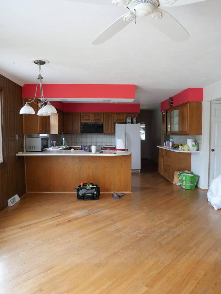 Kitchen before remodel.