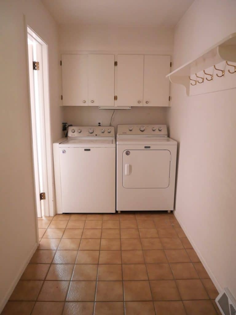 Laundry room before.