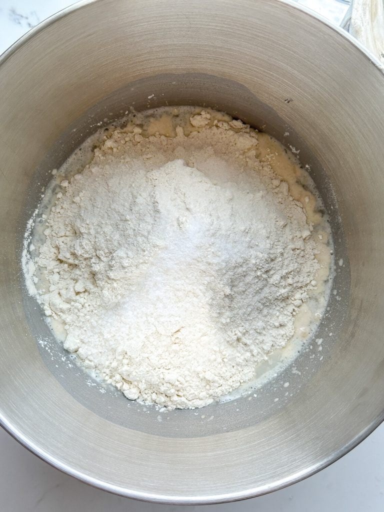 Dry ingredients for bread.