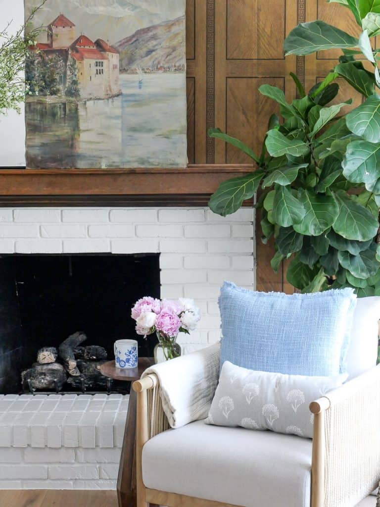 70s Brick Fireplace Makeover | Before and After